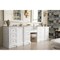 James Martin Vanities De Soto 118in Double Vanity Set, Bright White w/ 3 CM Carrara Marble Top 825-V118-BW-DU-CAR - alternate 7
